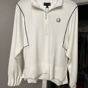 Masters White Zip Up pullover